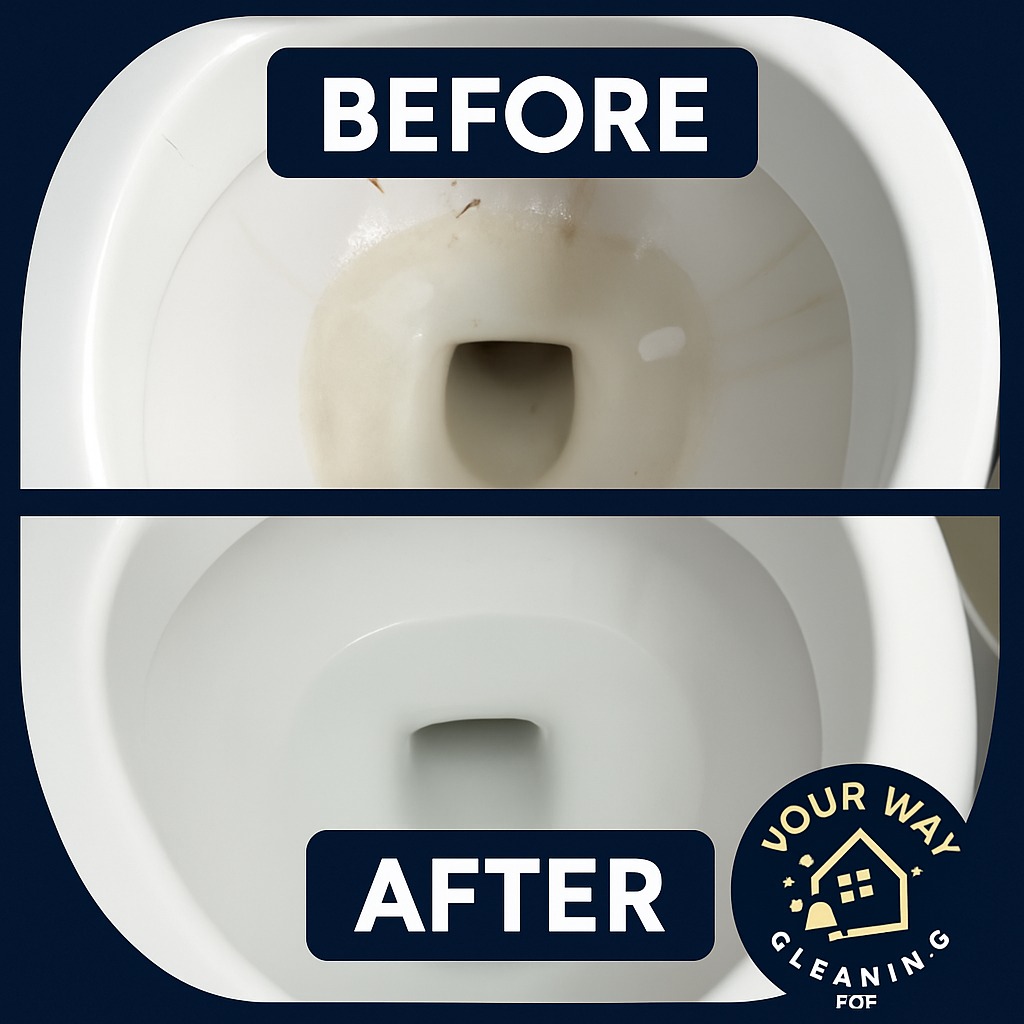 Bathroom transformation: before and after cleaning